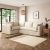 Alnwick Soft Cotton Corner Sofa Soft Cotton White Sand