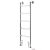 Art Deco floor standing heated towel rail – 5 bar