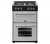 BELLING Farmhouse 60DF Dual Fuel Cooker – Silver & Black, Silver