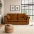 Blakeney Luxury Velvet 3 Seater Sofa Luxury Velvet Orange Umber