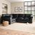 Blakeney Luxury Velvet Corner Sofa Luxury Velvet Black