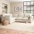 Blakeney Slub Cotton Blend Corner Sofa Slub Cotton Sandstone