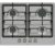 BOSCH Series 4 PGP6B5K90 60 cm Gas Hob – Stainless Steel, Stainless Steel