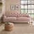 Canterbury Luxury Velvet 4 Seater Sofa Blush