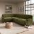 Canterbury Luxury Velvet Left Hand Corner Sofa Luxury Velvet Olive