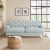 Canterbury Slub Cotton Blend 3 Seater Sofa Grey