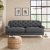 Canterbury Slub Cotton Blend 3 Seater Sofa Slub Cotton Black