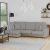 Carson Vivalife Stain-Resistant Fabric Corner Sofa Vivalife Grey