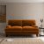 Darwin Luxury Velvet 2 Seater Sofa Luxury Velvet Orange Umber