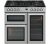 FLAVEL MLN9FRS 90 cm Dual Fuel Range Cooker – Silver & Black, Silver