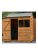 Forest 6X4 Value Dip Treated Overlap Reverse Apex Shed – Shed Only