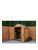 Forest Overlap Dip Treated 6X4 Apex Shed – No Window, Double Door