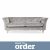 Jaipur 3 Seater Sofa Slub Velvet Slub Velvet Cement