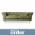 Jaipur 3 Seater Sofa Vintage Chenille Premium Chenille Olive
