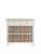 K-Interiors Bates Ready Assembled Solid Wood 2 Drawer, 4 Basket Sideboard – White