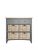 K-Interiors Bates Ready Assembled Solid Wood 2 Drawer, 4 Basket Sideboard