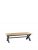 K-Interiors Harrow Part Assembled Solid Wood 250-300 Cm Extending Dining Table – Charcoal/Oak