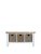 K-Interiors Harrow Ready Assembled Solid Wood Large Hall Bench – White/Oak