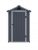 Rowlinson Airevale 4X3 Apex Plastic Shed – Dark Grey