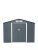 Rowlinson Trentvale 6X4 Metal Apex Shed – Dark Grey