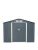 Rowlinson Trentvale 8X6 Metal Apex Shed – Dark Grey