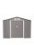 Rowlinson Trentvale 8X6 Metal Apex Shed – Light Grey