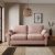 Salisbury Luxury Velvet 2 Seater Sofa Luxury Velvet Peach Blush