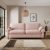 Salisbury Luxury Velvet 4 Seater Sofa Pink