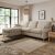 Salisbury Luxury Velvet Left Hand Corner Sofa Luxury Velvet Natural
