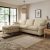 Salisbury Textured Weave Left Hand Corner Sofa Beige