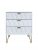 Swift Versailles Ready Assembled 3 Drawer Midi Sideboard – White